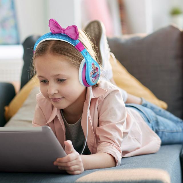 KIDdesigns Jojo Siwa Kid Safe Wired Bluetooth Kids Headphones - Multi-color - SW1hZ2U6NTc5MDU5