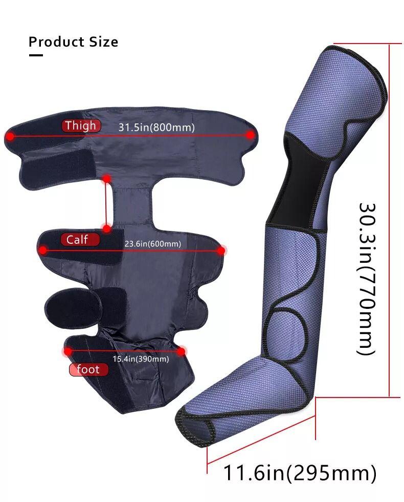 جهاز مساج الأرجل (الأقدام) الإحترافي Portable Air Relax Vibration Full Leg Foot Massager Machine - cG9zdDo1NzkzOTg=
