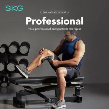 جهاز مسدس مساج اصلي وإحترافي SKG X7 SE Massage Gun