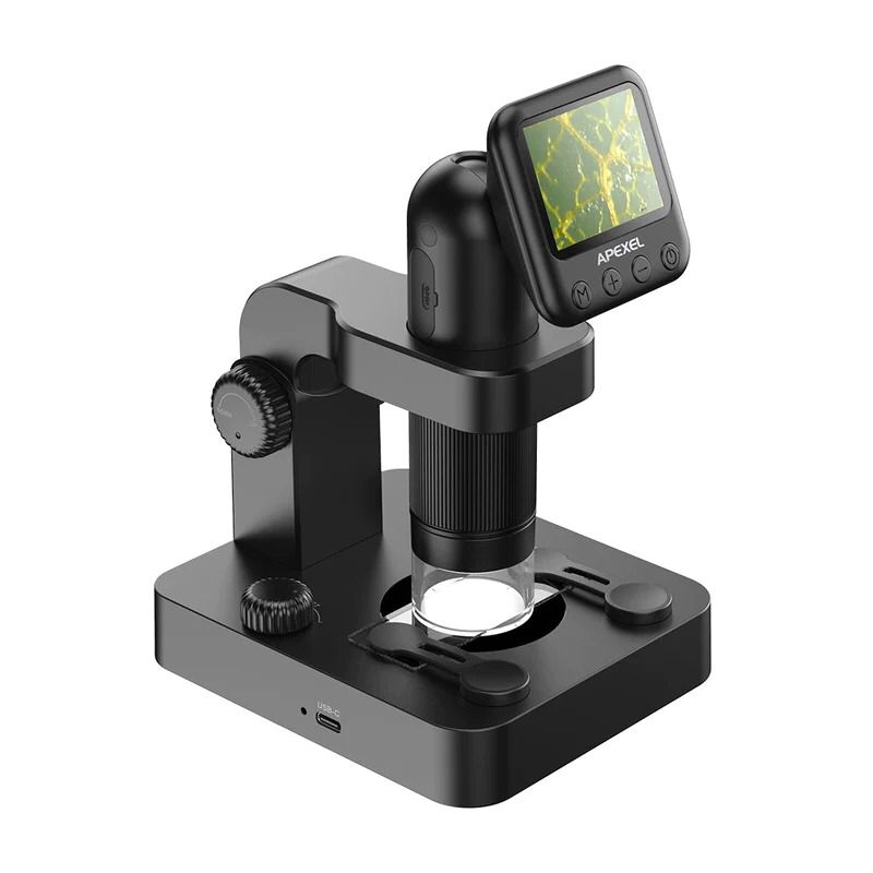 مجهر مايكروسكوب مع شاشة Apexel high resolution Portable Digital Microscope