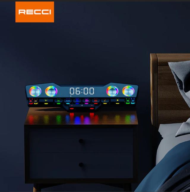 مكبر صوت لاسلكي للألعاب Recci E-Sports Wireless Speaker colorful lights HIFI-level sound - SW1hZ2U6NTg2ODEw