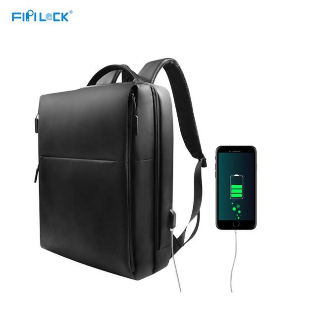 حقيبة الظهر بالبصمة Fipilock Smart Backpack Anti-Theft Fingerprint - SW1hZ2U6NjIyODE4