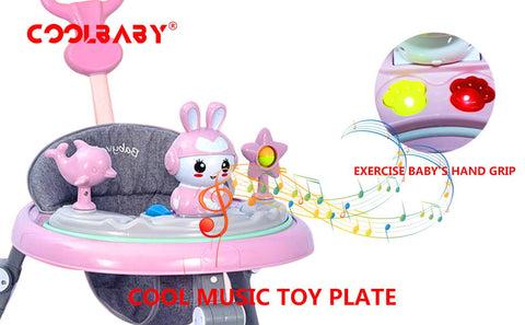 Cool Baby COOLBABY A136D Baby walker multifunctional anti-rollover anti-O leg can sit folding - SW1hZ2U6NTk1MDg2