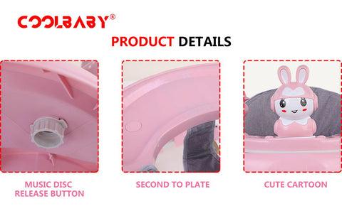 Cool Baby COOLBABY A136D Baby walker multifunctional anti-rollover anti-O leg can sit folding - SW1hZ2U6NTk1MDg4