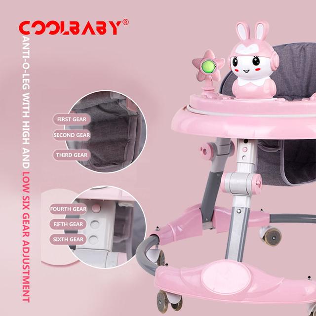 Cool Baby COOLBABY A136D Baby walker multifunctional anti-rollover anti-O leg can sit folding - SW1hZ2U6NTkwMTQz