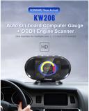 KONNWEI KW206 HUD OBD2 Car Diagnostic Scanner On-Board Computer Gauge DTC Engine Code Reader Voltage Test LCD Screen Built-in Speaker - SW1hZ2U6MTM1ODQ1Ng==