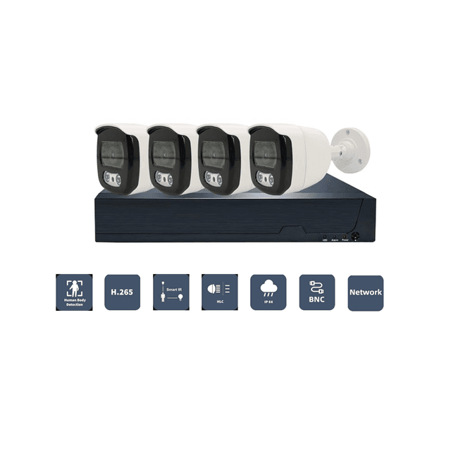 كاميرات مراقبة عدد 4 مع جهاز dvr كروني Crony Camera DVR Kit Combo Cctv Camera Kit - SW1hZ2U6NjEyNjU0