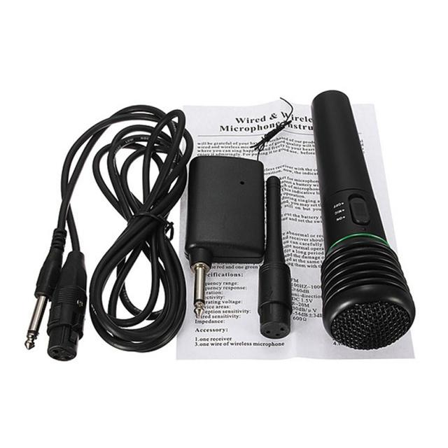 ميكروفون كاريوكي لاسلكي 2 في 1 كروني Crony WM-308 Wireless Portable Microphone With Karaoke Receiver - SW1hZ2U6NjAyNTAy