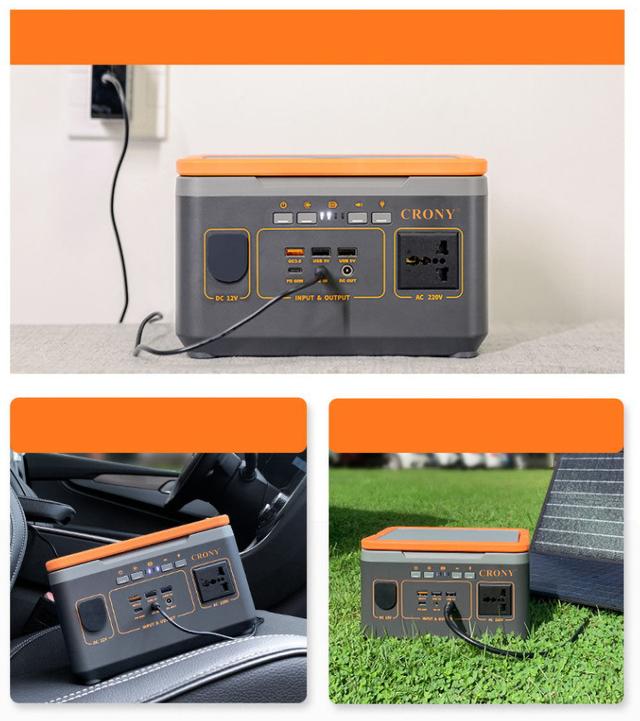CRONY BS300 Portable Power Station Portable 220v lithium solar power generator system with wireless charging - SW1hZ2U6NjE1MjM2