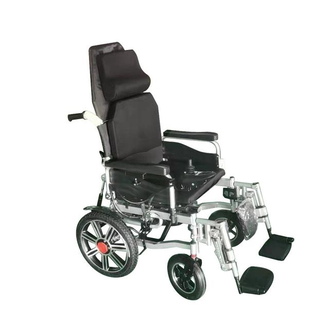 CRONY CN-6005+ Widen the version Electric wheelchair with flatlay Fully Lying Backrest Electric Wheelchair - SW1hZ2U6NjE4MzAw