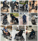 CRONY CN-6005+ Widen the version Electric wheelchair with flatlay Fully Lying Backrest Electric Wheelchair - SW1hZ2U6NjE4MzA0