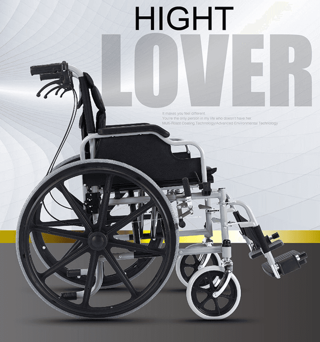 مقعد متحرك S01 hand push folding wheelchair - CRONY - SW1hZ2U6NjE1MDk1