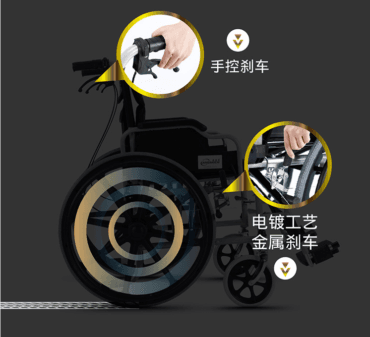 مقعد متحرك S01 hand push folding wheelchair - CRONY
