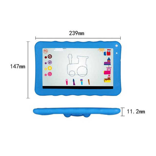 تابلت للأطفال 9" ذاكرة 512MB آندرويد أزرق K19 Android WIFI Kids Tablet - CRONY - SW1hZ2U6NjEwMTAw