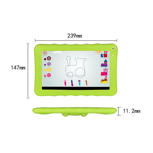 تابلت اطفال اندرويد 9 انش رام 512 ميغابايت واي فاي أخضر كروني Crony Green WIFI 512MB Ram Android Kids Tablet 9-inch - SW1hZ2U6NjA4Njc2