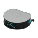 CRONY H300 Alarm clock wireless charging camera 1080P FAST PHONE CHARGER SURVEILLANCE CAMERA WITH NIGHT VISION - SW1hZ2U6NjEyMTg1