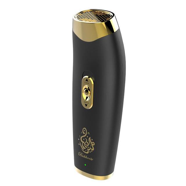 Crony B11 upright hand-held Bukhoor Aromatherapy Portable Arabic Electric Bakhoor Incense Burner | Black+Golden - SW1hZ2U6NjA0NTAz
