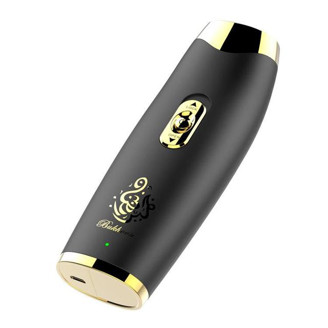 Crony B11 upright hand-held Bukhoor Aromatherapy Portable Arabic Electric Bakhoor Incense Burner | Black+Golden - SW1hZ2U6NjA0NTA1
