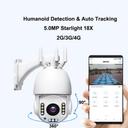 CRONY 4G ball machines 18X Camera Humanoid Detection & Auto Tracking Camera TF Card 128G - SW1hZ2U6NjE2MDAx