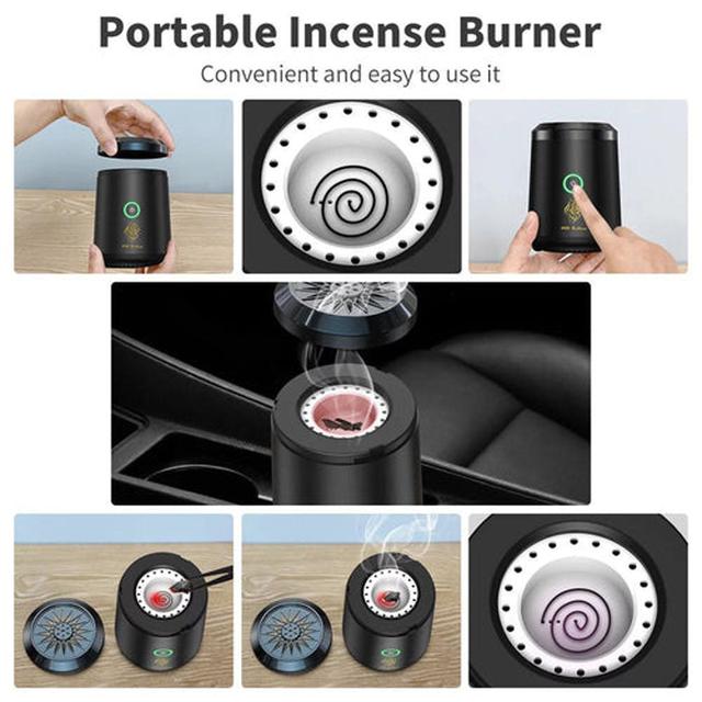مبخرة الكترونية صغيرة للسيارة كروني CRONY Mini Oud Incense Rechargeable Bukhoor Burner - SW1hZ2U6NjA0Nzc4