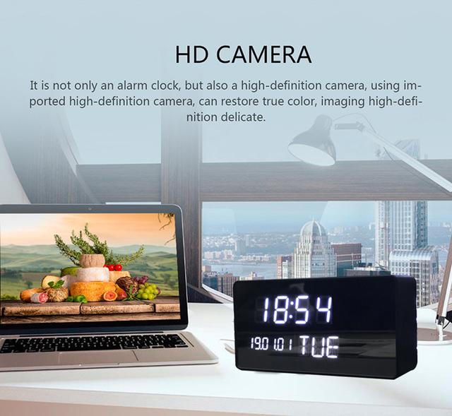 كاميرا ذكية لاسلكية مع منبه رقمي كروني CRONY 1080P HD Wireless Camera With Tuya App clock - SW1hZ2U6NjEwODk5