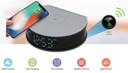 CRONY H300 Alarm clock wireless charging camera 1080P FAST PHONE CHARGER SURVEILLANCE CAMERA WITH NIGHT VISION - SW1hZ2U6NjEyMTkx