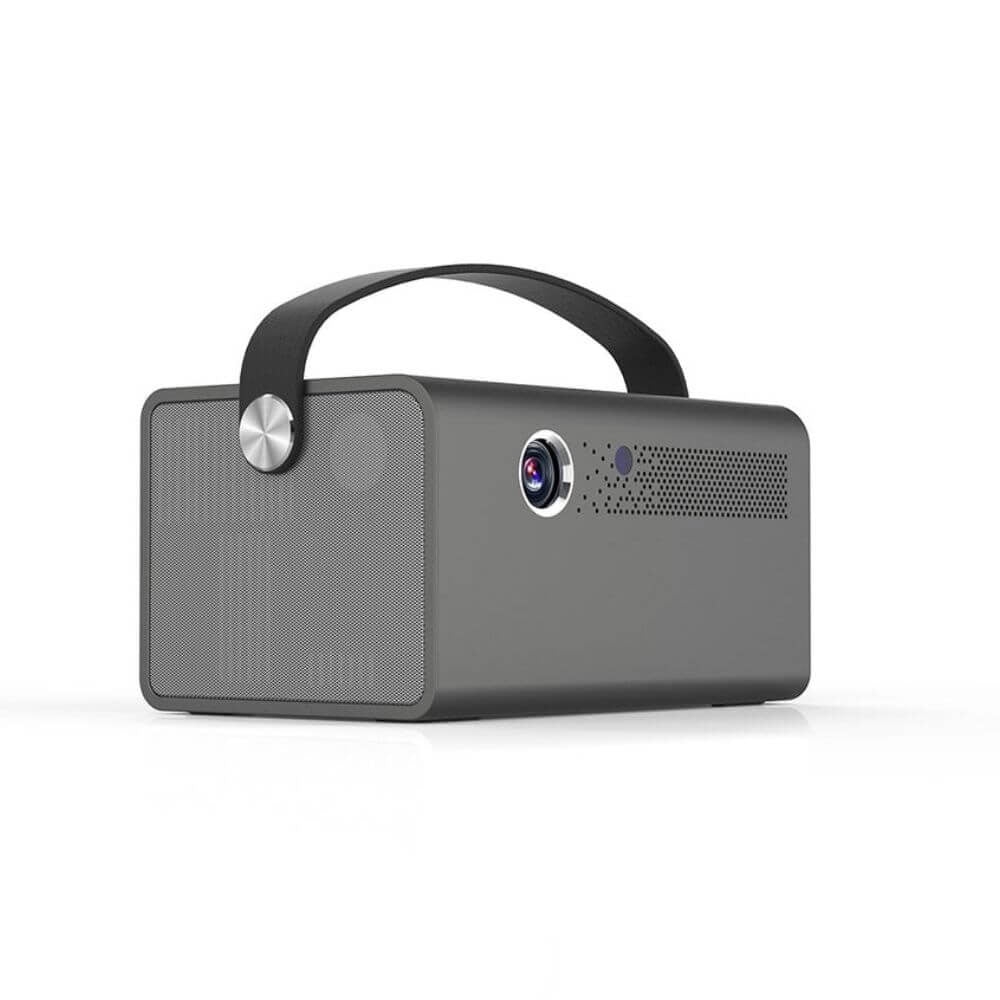 بروجكتر لاسلكي أندرويد 15600 مللي أمبير V7pro Hd 1080p 3d Projector with Bt Speaker - 4}