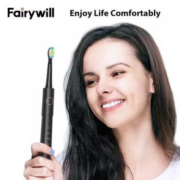 فرشاة اسنان كهربائية ذكية Fairywill E11 Sonic Electric Toothbrush with 8 Bursh Heads Travel Case