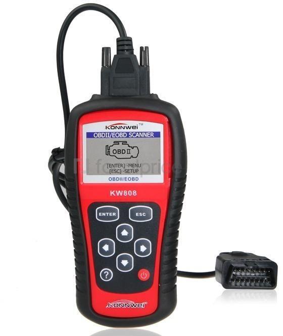 جهاز فحص السيارة لتشخيص مشاكل السيارة KONNWEI KW808 OBD2 Scanner Auto Code Reader Scanner Same As MS509 - SW1hZ2U6NjA4Nzcy