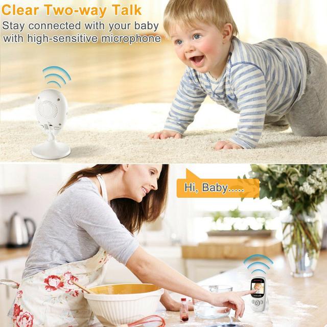 CRONY 2.4inch TFT LCD Baby Monitor Wireless Video Baby Monitor Camera - SW1hZ2U6NjAxNDk0