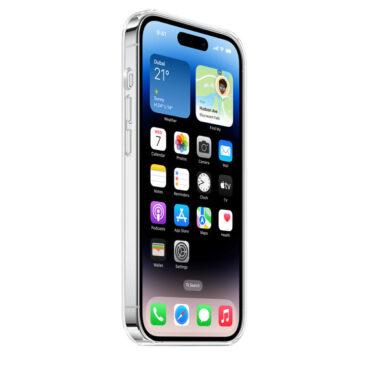 كفر ايفون 14 برو ماكس أصلي Iphone 14 Pro Max Clear Case with MagSafe يدعم الشحن اللاسلكي و ماغ سيف