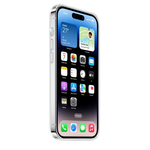 كفر ايفون 14 برو أصلي Apple Iphone 14 Pro Clear Case with MagSafe يدعم الشحن اللاسلكي و ماغ سيف - 2}