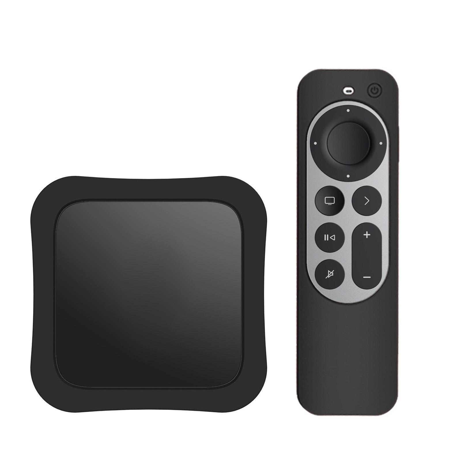 كفر ريسيفر مع ريموت - أسود O Ozone Case Compatible with Apple TV 2021 Remote Sleeves (2nd Generation)