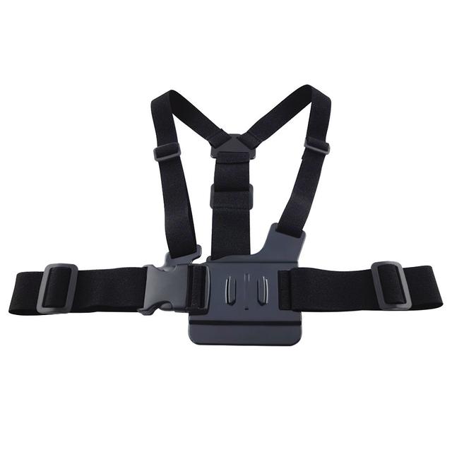 O Ozone Chest Mount Harness Chesty Strap Compatible for GoPro Hero 9, for Hero 8, for Hero 7, for SJCAM, for YI Action Camera [Adjustable Chest Mount Belt] Black - SW1hZ2U6NjI3NTg2