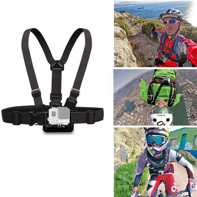 O Ozone Chest Mount Harness Chesty Strap Compatible for GoPro Hero 9, for Hero 8, for Hero 7, for SJCAM, for YI Action Camera [Adjustable Chest Mount Belt] Black - SW1hZ2U6NjI3NTk2