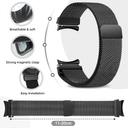 سوار ساعة سامسونج (حزام ساعة) ستانليس ستيل 20 مم – أسود  O Ozone Bands Compatible with Samsung Galaxy Watch 4 - SW1hZ2U6NjMwNjk4