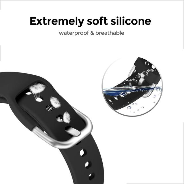 سوار ساعة سامسونج (حزام ساعة) سيليكون 20 مم  – أخضر  O Ozone No Gaps Watch Band Compatible with Samsung Galaxy Watch 4 - SW1hZ2U6NjMwNzUx