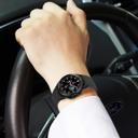 O Ozone No Gaps Silicone Watch Band Compatible with Samsung Galaxy Watch 4 40mm 44mm/Galaxy Watch 4 Classic/Galaxy Watch 3 41mm, 20mm Soft Silicone Sport Replacement Straps for Men Women (Black) - SW1hZ2U6NjMwNzg5