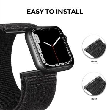 سوار ساعة أبل (حزام ساعة) نايلون - رمادي O Ozone Nylon Strap Apple Watch Band