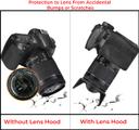 غطاء عدسة الكاميرا DSLR قياس 58mm مع قماشة تنظيف Professional Tulip Flower Lens Hood Collapsible Rubber Hood - O Ozone - SW1hZ2U6NjMxODkw