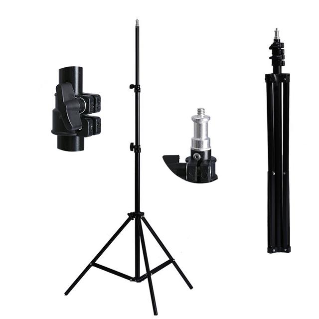 O Ozone Professional Photo Photography Studio 200cm Height Studio Light Stand Tripod for Reflectors, Softboxes, Lights, Umbrellas, Backgrounds, DSLR [1 Per Pack] 1/4" Thread Mount [Upgraded] - SW1hZ2U6NjMxOTQ2