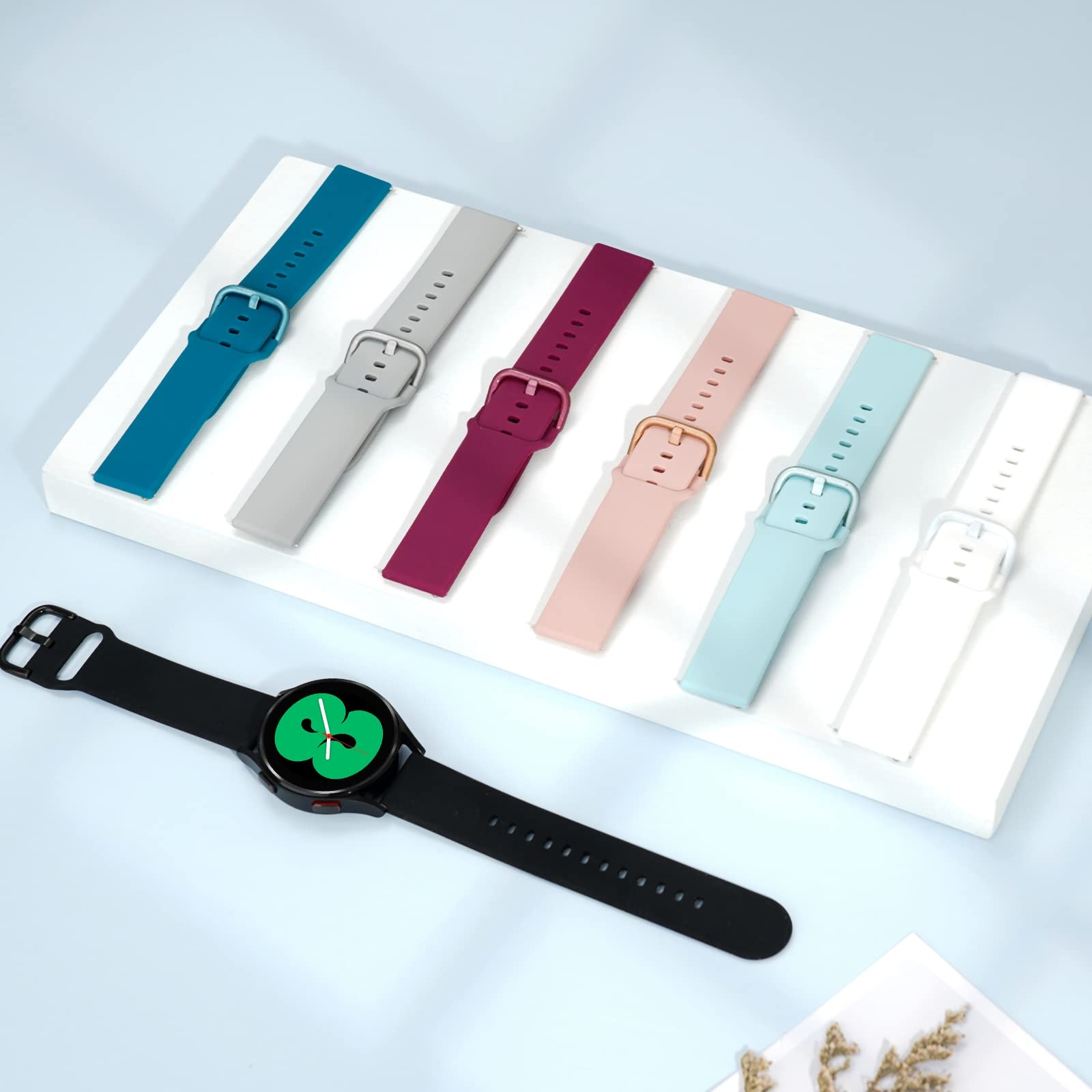 سوار ساعة سامسونج (حزام ساعة) سيليكون - أسود O Ozone Silicone Strap for Samsung Galaxy Watch