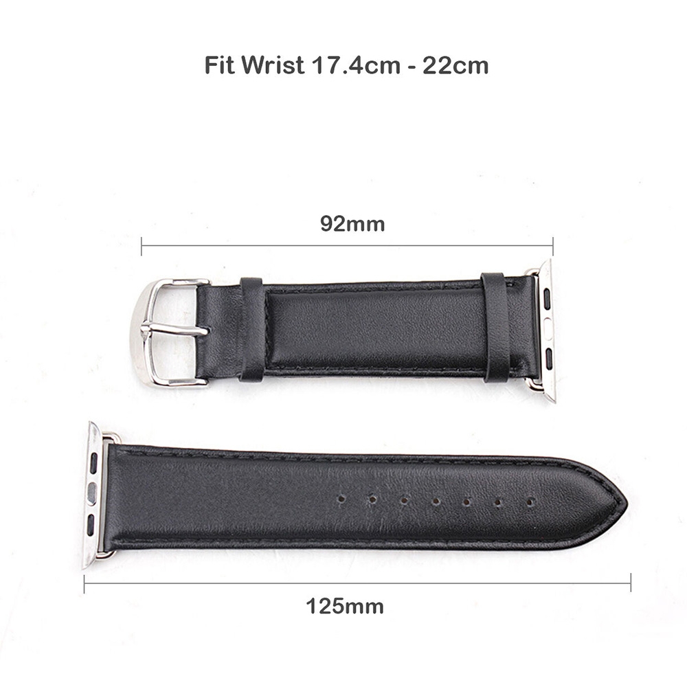 سوار ساعة أبل (حزام ساعة) سيليكون - أسود O Ozone Soft Silicone Apple Watch Band