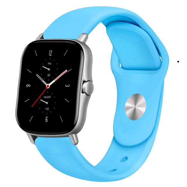 O Ozone Soft Silicone Sport Bands Compatible with Apple Watch Band 38mm 40mm 41mm, Waterproof Strap Wristbands Compatible with iWatch Apple Watch Series 7 6 5 4 3 2 1 SE Women Men, Blue - SW1hZ2U6NjMyNzQ2