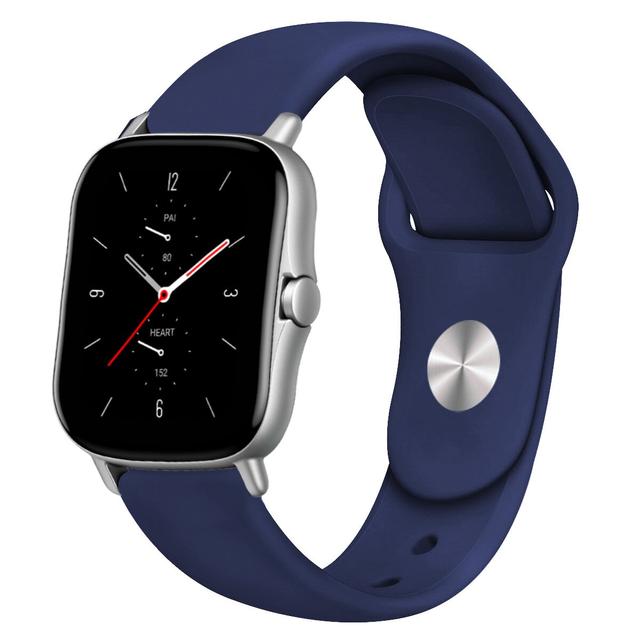 O Ozone Soft Silicone Sport Bands Compatible with Apple Watch Band 42mm 44mm 45mm, Waterproof Strap Wristbands Compatible with iWatch Apple Watch Series 7 6 5 4 3 2 1 SE Women Men, Dark Blue - SW1hZ2U6NjMyODIx