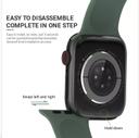 سوار ساعة أبل (حزام ساعة) سيليكون - أبيض O Ozone Soft Silicone Apple Watch Band - SW1hZ2U6NjMyODQw