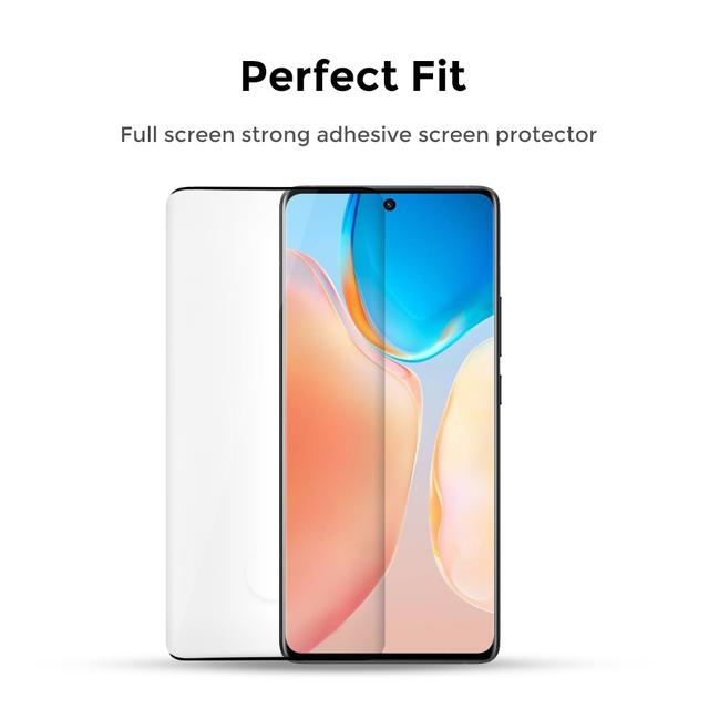 O Ozone Tempered Glass Protector Compatible for Google Pixel 6 Pro with Lens Protector [2 Per Pack] Shock Proof, Anti-Scratch [ Designed Screen Guard for Google Pixel 6 Pro ] - Black - SW1hZ2U6NjMzMTIy