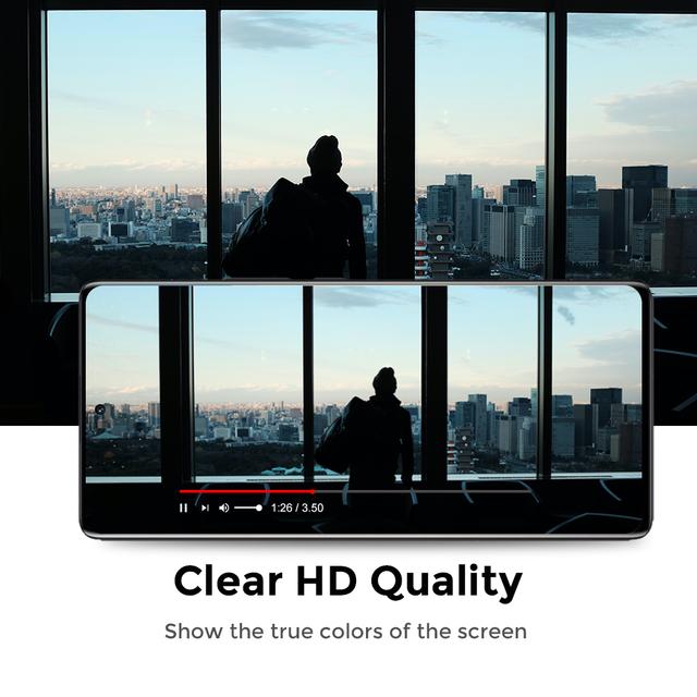 لاصقة حماية الشاشة لهاتف Samsung Galaxy A33 5G حزمة 2في1 HD Glass Protector Tempered Glass Screen Protector - O Ozone - SW1hZ2U6NjMzMjEx