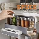رف تخزين توابل المطبخ بلاستيك للثلاجة Under Shelf Spice Rack [ Kitchen Organizer ] - O Ozone - SW1hZ2U6NjMzMzIx