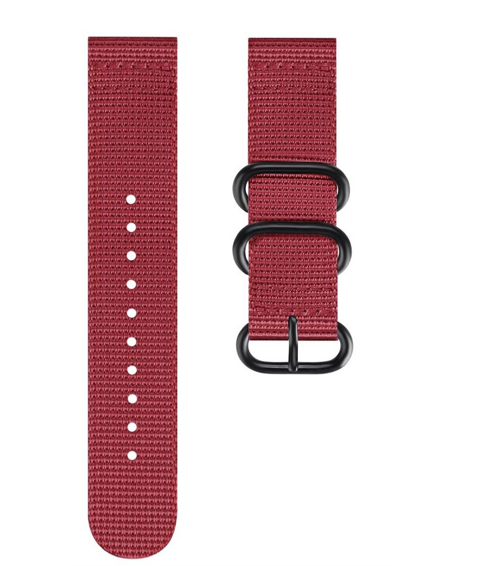 سوار ساعة (حزام ساعة) سامسونج (نايلون منسوج) - أحمر O Ozone Woven Nylon Strap for Samsung Galaxy Watch